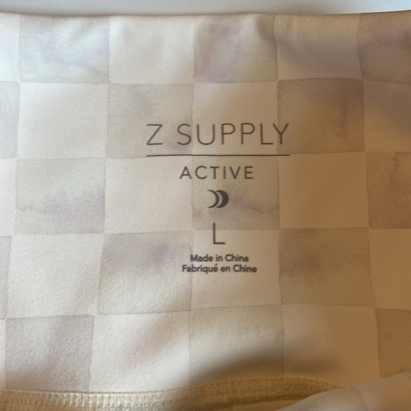 Cream checkered leggings - Picture 2 of 2